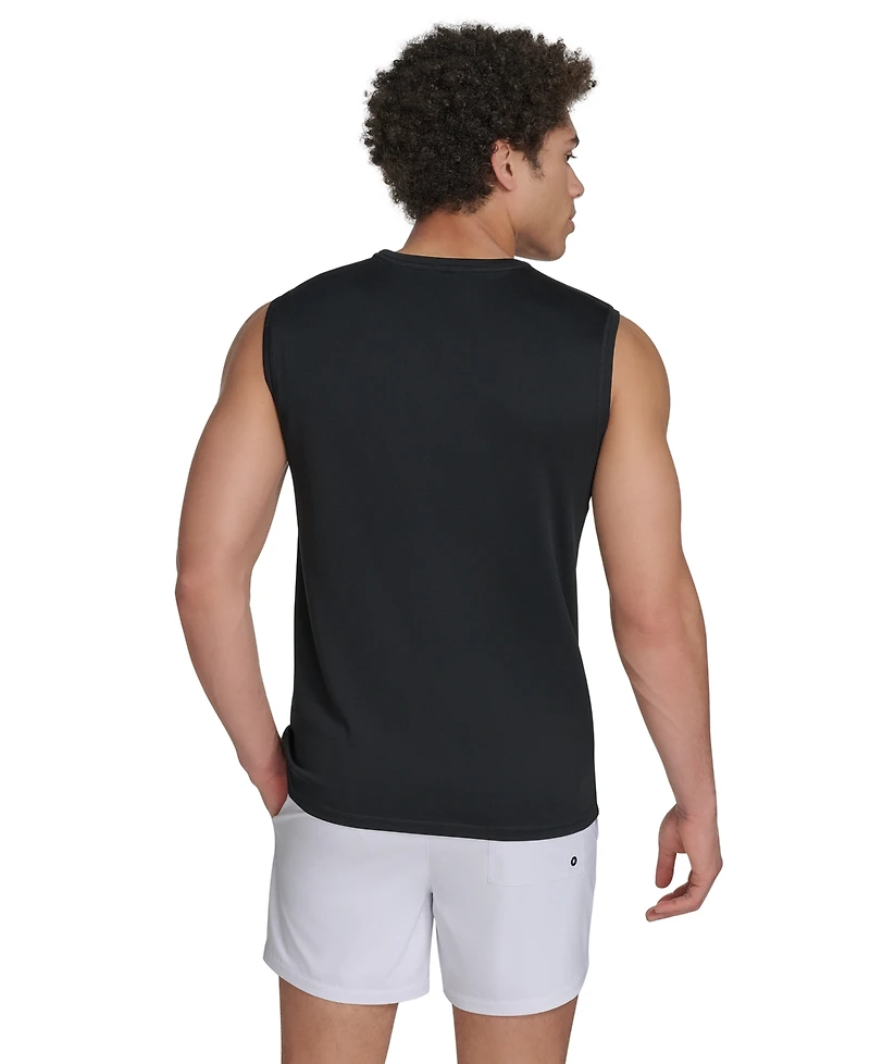 Calvin Klein Men's Logo Rash Guard