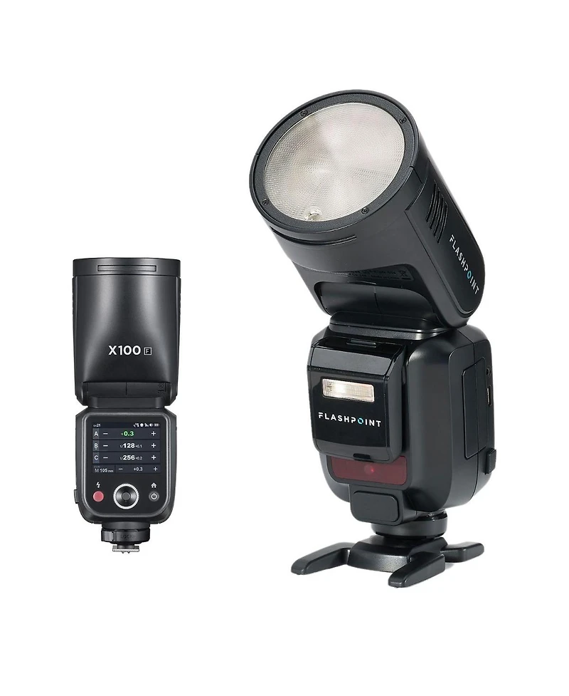 Flashpoint X100 Ttl R2 On Camera Li-on Round Head Flash For FujiFilm, Godox V100 F (No Sub Flash)