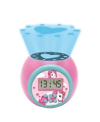 Lexibook Projector Alarm Clock Unicorn with snooze function and alarm function, Night light with timer, Lcd screen, battery operated, RL977UNI