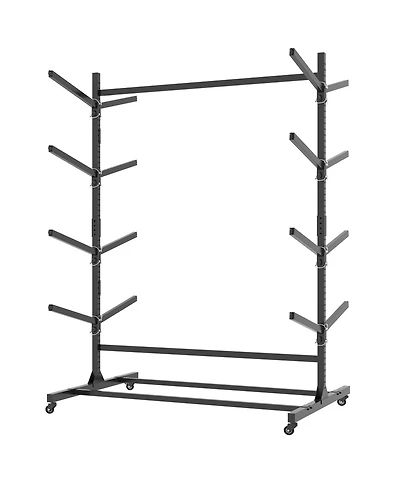 Boyel Living Steel Kayak Storage Rack Vertical 8 Capacity Adjustable Shelves Heavy Duty