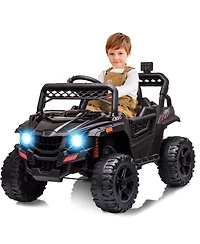 homfan 12V Kids Electric Ride On Utv Truck with Parental Remote Control, Spring Suspension, Ages 3-8