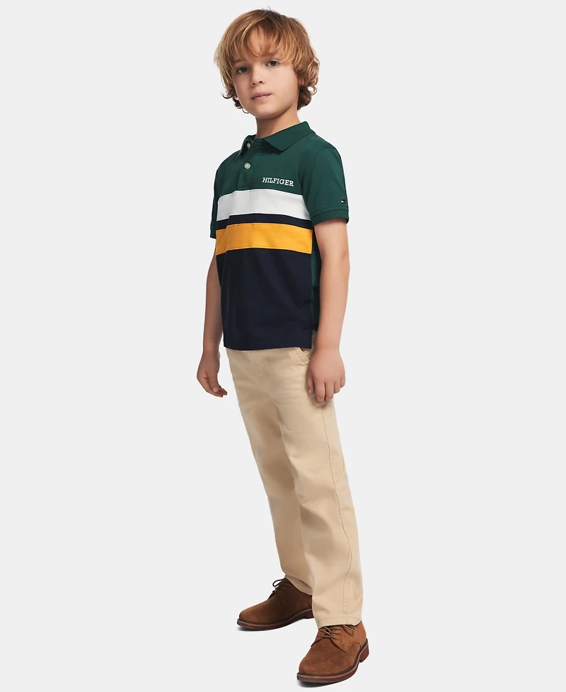 Tommy Hilfiger Toddler and Little Boys Flat-Front Stretch Chino Pants