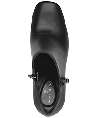 Bandolino Women's Urbiny Stacked Heel Square Toe Booties