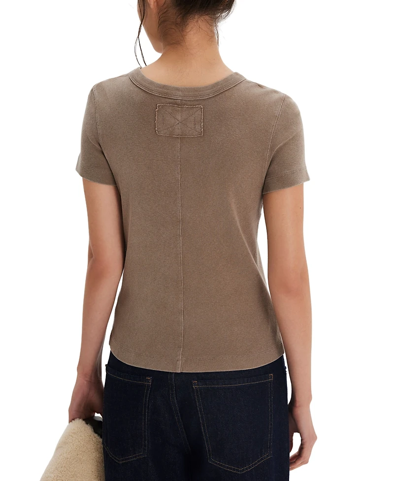 Free People Women's We The Fitted Ribbed Short-Sleeve T-Shirt