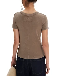 Free People Women's We The Fitted Ribbed Short-Sleeve T-Shirt