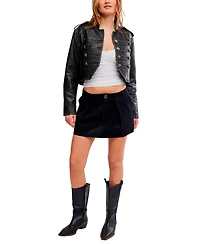 Free People Women's Utility A-Line Mini Skirt