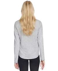 Skechers Women's Swift Stripe Long-Sleeve Crewneck T-Shirt