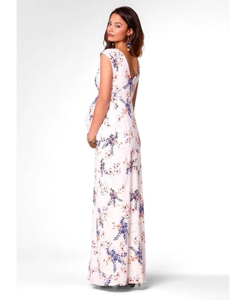 Tiffany Rose Maternity Alana Maxi Floral-Print V-Neck Empire-Waist Dress