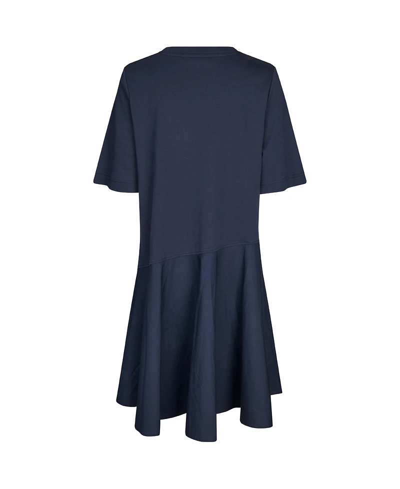Masai Copenhagen Women's Asymmetric Detail A-Line Short-Sleeve Dress