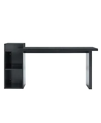 Streamdale Furniture Modern Wood Grain 2-Tier Sofa Side Table