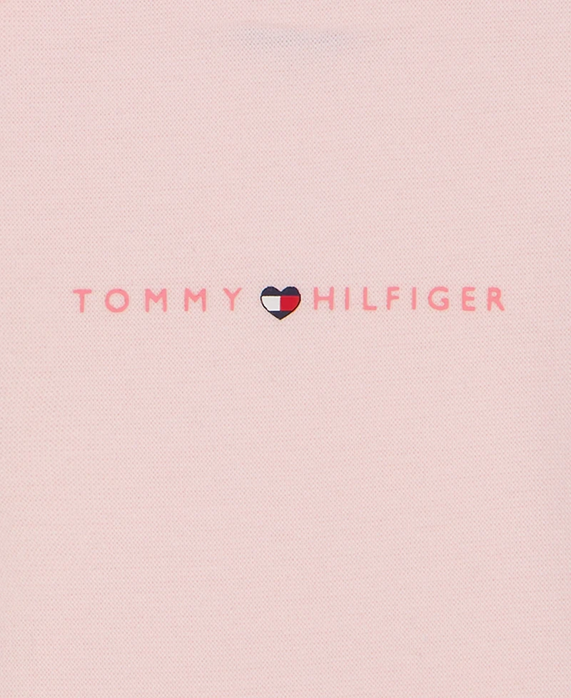 Tommy Hilfiger Baby Girls' Long-Sleeve Bodysuit, Short-Sleeve Bodysuit and Pants, 3-Piece Set