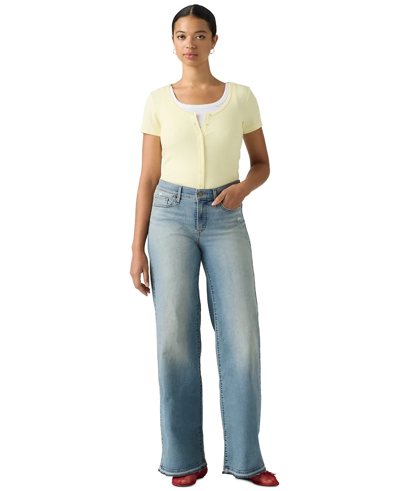 Levi's Women's 318 Shaping Stellar-Stretch Wide-Leg Jeans