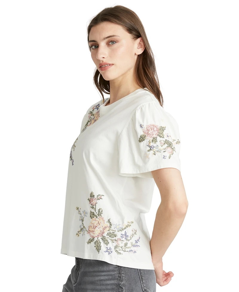 Driftwood Women's Short-Sleeve Crewneck Top