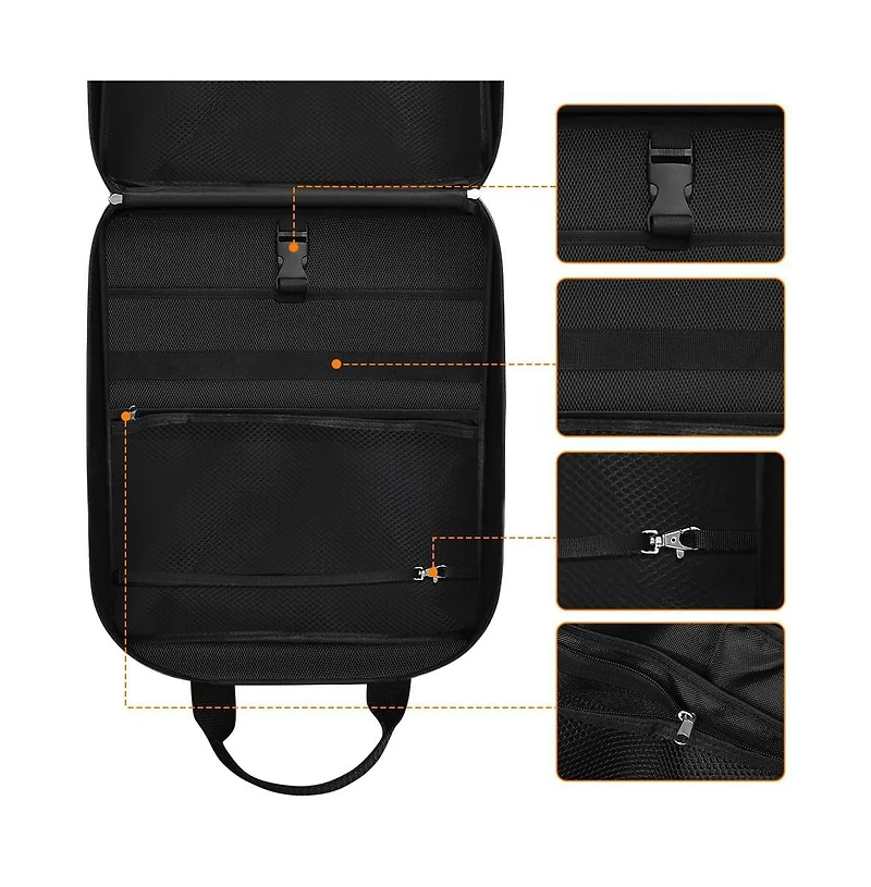 Piscifun Waterproof Camping Kitchen Organizer with Paper Towel Holder Multi Pocket Large Capacity Outdoor Cooking Utensil Storage Bag