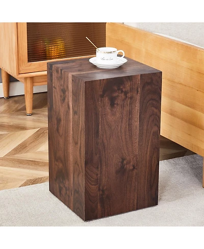 Streamdale Furniture 12x12x20 Inch Wood Grain Mdf Coffee Table - Luxurious Living Room Accent