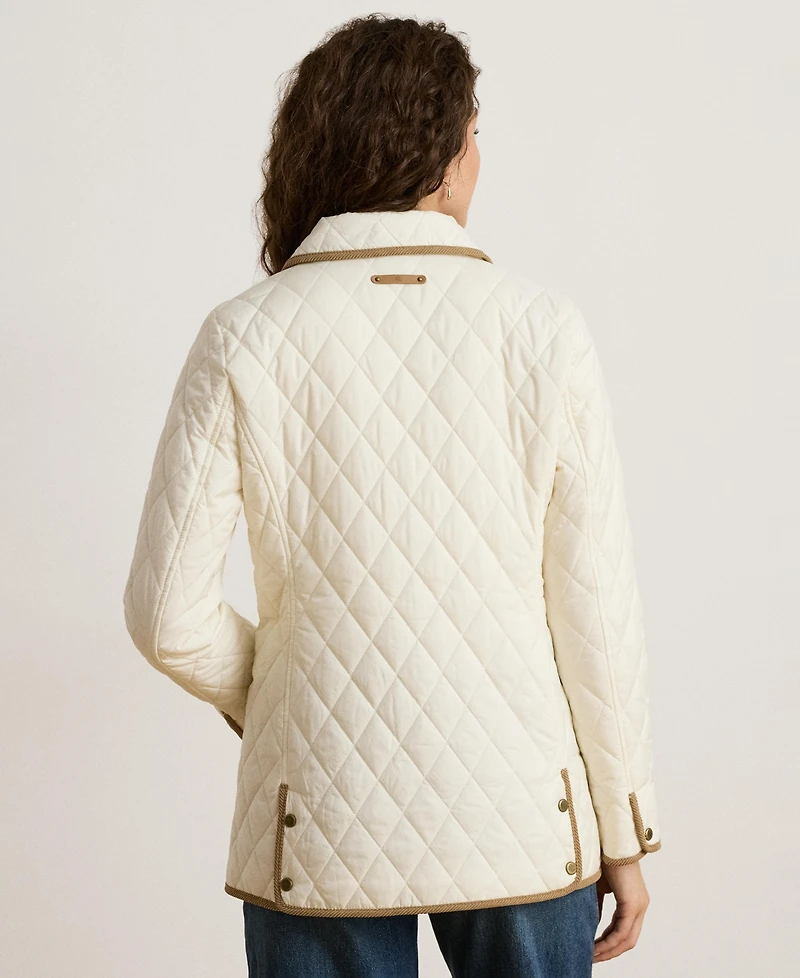Lauren Ralph Women's Crested Quilted Jacket