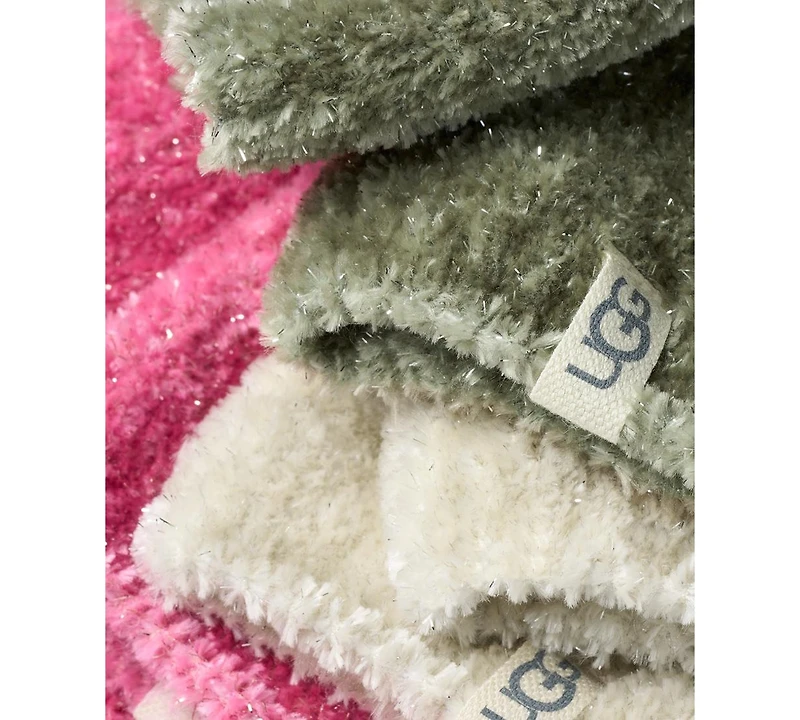 Ugg Women's 3-Pack Leda Sparkle Cozy Crew Socks