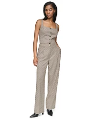 Dkny Women's High-Rise Straight-Leg Full-Length Pants