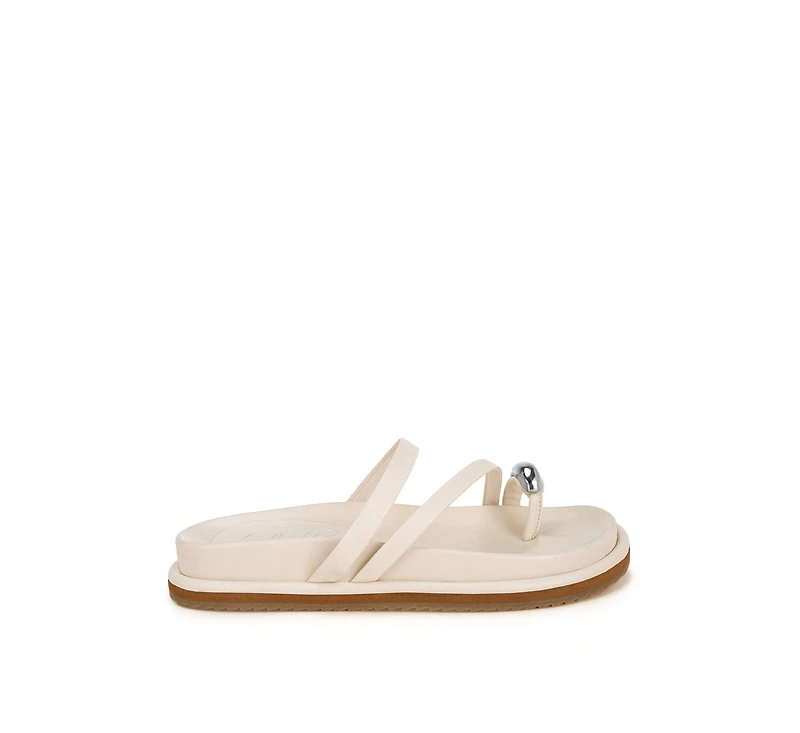 London Rag Womens Flipper Faux Leather Strappy Slip Ons
