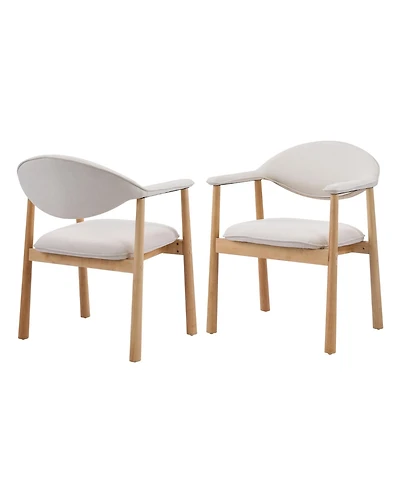 Boyel Living 2-Piece Modern Dining Chairs with Arms
