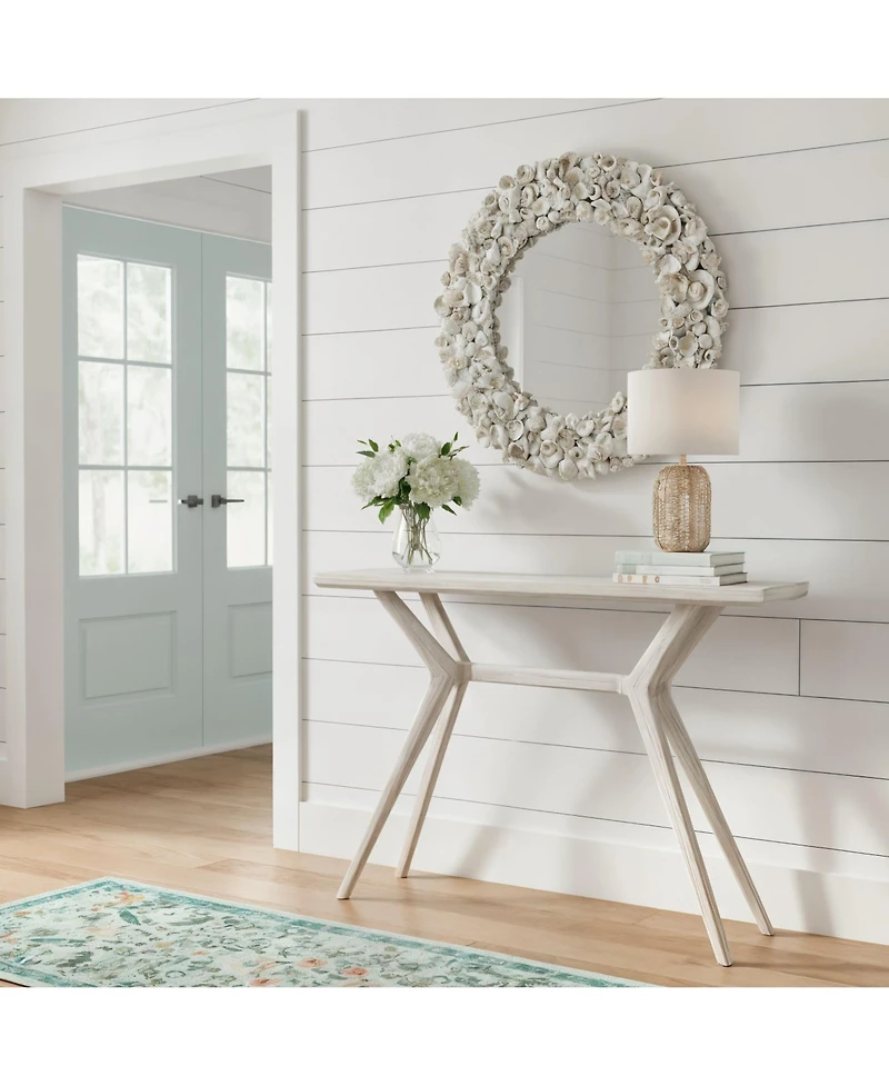 Sunset Living Furniture Cross Leg Console Table (45.5in / 1160mm), Wirebrush