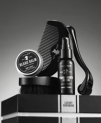 Lovery Men Beard Growth Gift Set for Men - 6pc Beard Care Set
