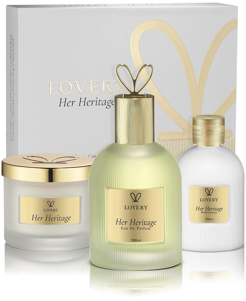 Lovery 4-Pc. Limited Edition Her Heritage Luxury Body Care Eau de Parfum Fragrance Gift Set