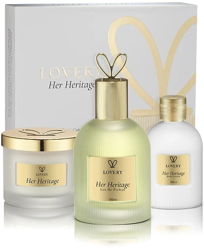 Lovery 4-Pc. Limited Edition Her Heritage Luxury Body Care Eau de Parfum Fragrance Gift Set
