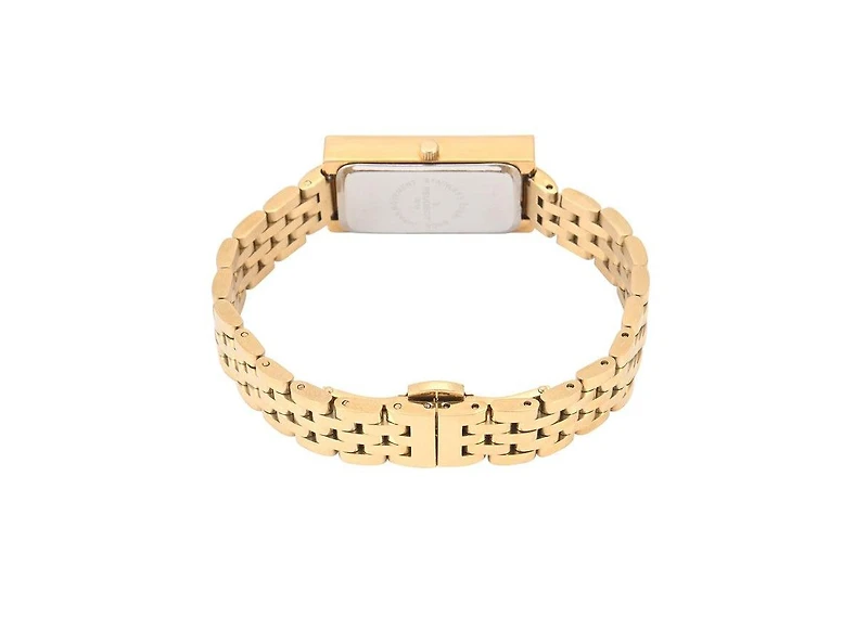 Peugeot Women's 35x20mm Mop Crystal Bezel Watch with Stainless Steel Bracelet
