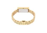 Peugeot Women's 35x20mm Mop Crystal Bezel Watch with Stainless Steel Bracelet
