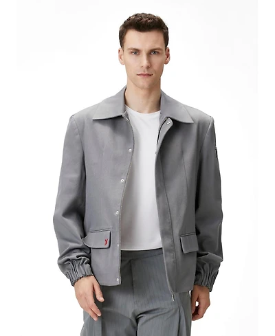 Pcfg Men's Pure Cotton Puffer Gabardine Jacket