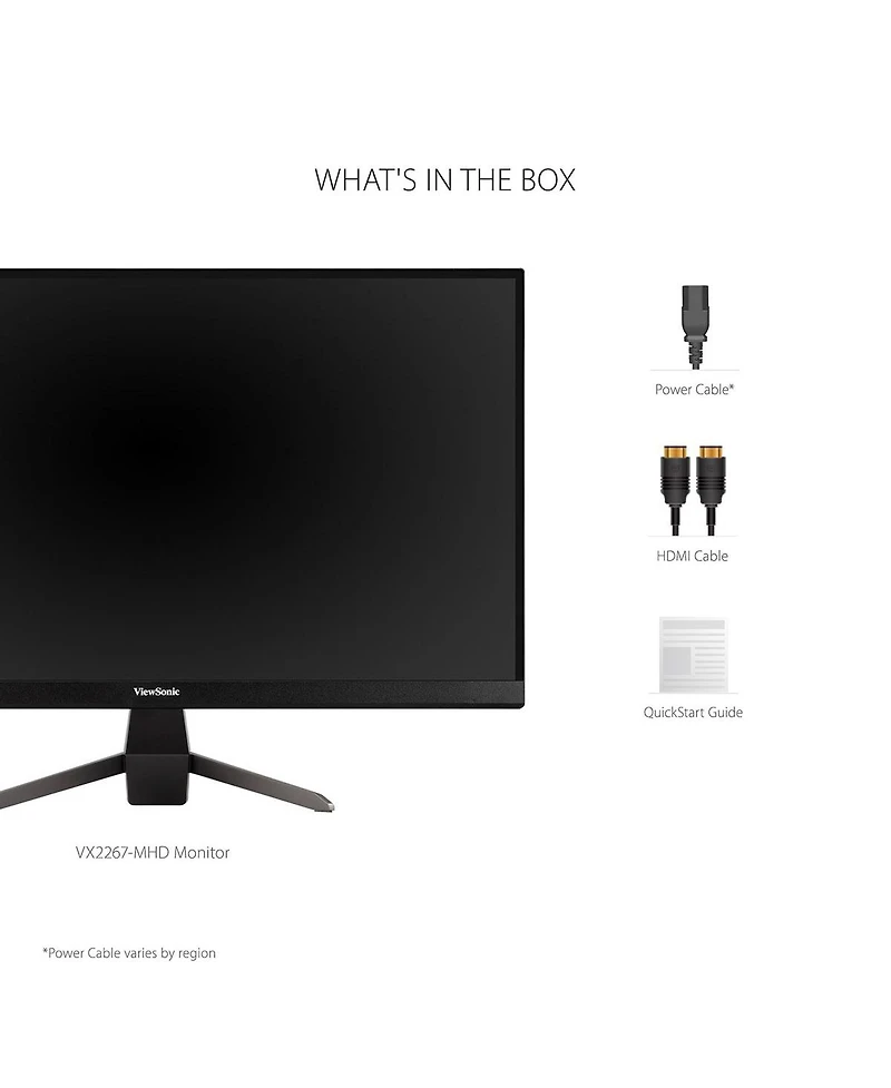 ViewSonic VX2267-mhd 22" Mva Full Hd 100Hz Amd FreeSync Gaming Monitor