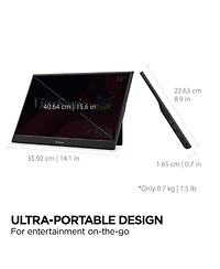 ViewSonic VA1653 15.6" Ips Full Hd Portable Usb-c Monitor