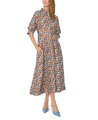 Vince Camuto Women's Button-Front Collared Shirt Dress