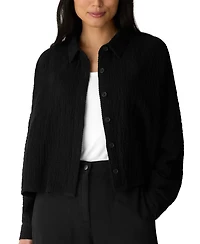 Eileen Fisher Women's Doubleweave Collared Neck Jacket