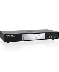 Iogear 4-Port 4K Dual View Kvmp Switch with Hdmi Connection, Usb 3.0 Hub and Audio, Taa