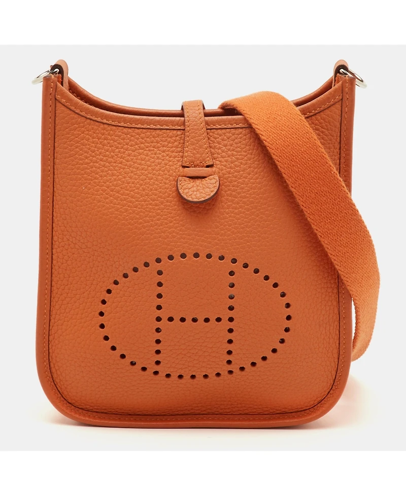 Pre-Owned HERMES Taurillon Clemence Leather Crossbody Bag