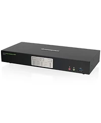 Iogear 2-Port 4K Dual-Link DisplayPort Kvmp Switch with Usb 3.0 Hub and Audio (Taa)
