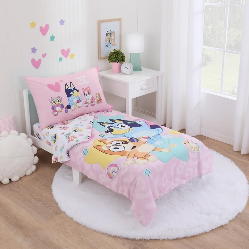 NoJo Bluey Best Day Ever 2 Piece Toddler Sheet Set