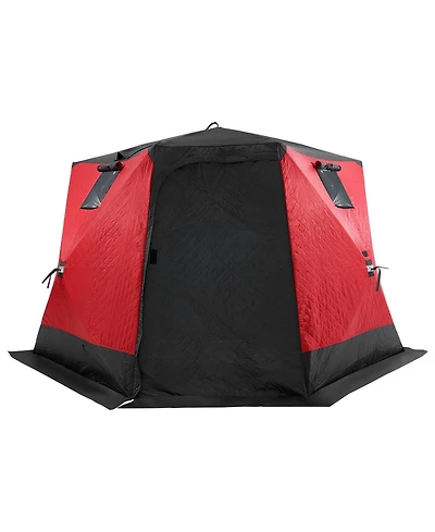 Vevor 4-6 Person Ourdoor Portable Ice Shelter Pop-Up Ice Fishing Shanty Tent