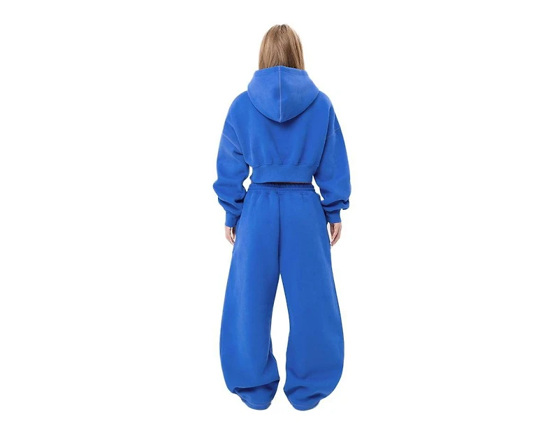 Aelfric Eden Women's Cloud Essential Fleece Cropped Pullover Hoodie Set