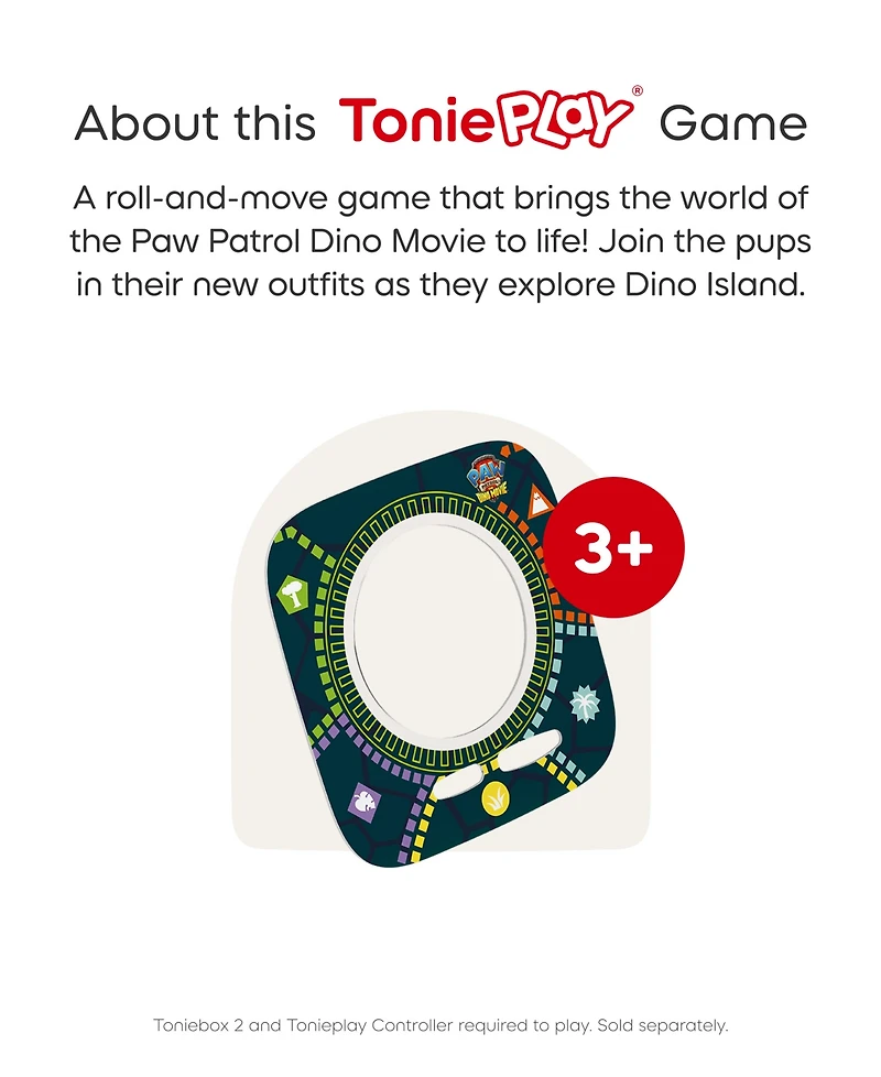 Tonies Tonieplay Paw Patrol: Roll and Move Board Game, Ages 3+