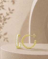 Macy's 14k Gold-Plated Elongated Radiant Earrings