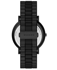 Skagen Men's Signatur Quartz Three-Hand Black Stainless Steel Watch 40mm