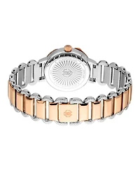 Roberto Cavalli Women Snake Core Quartz Two Tone Stainless Steel Bracelet Watch