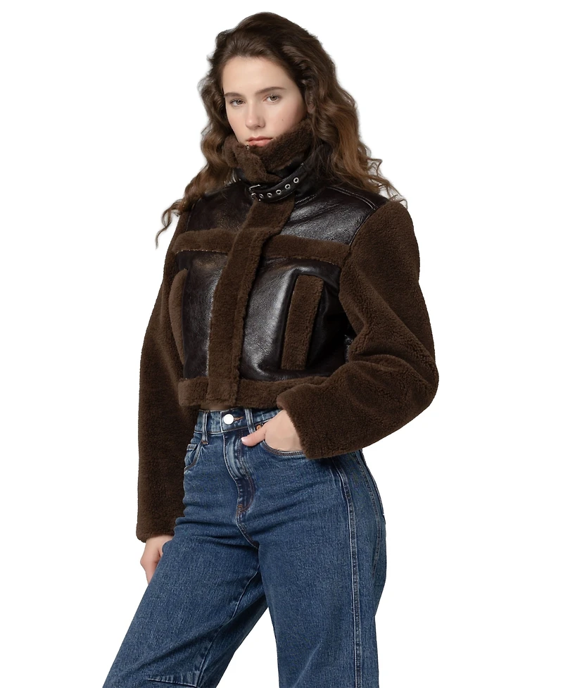 Blank Nyc Women's Funnel Collar Zip Jacket