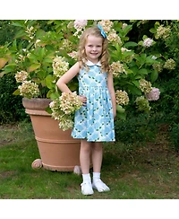 Rachel Riley Toddler Girls 2-10 Hydrangea Peter Pan Collar Dress