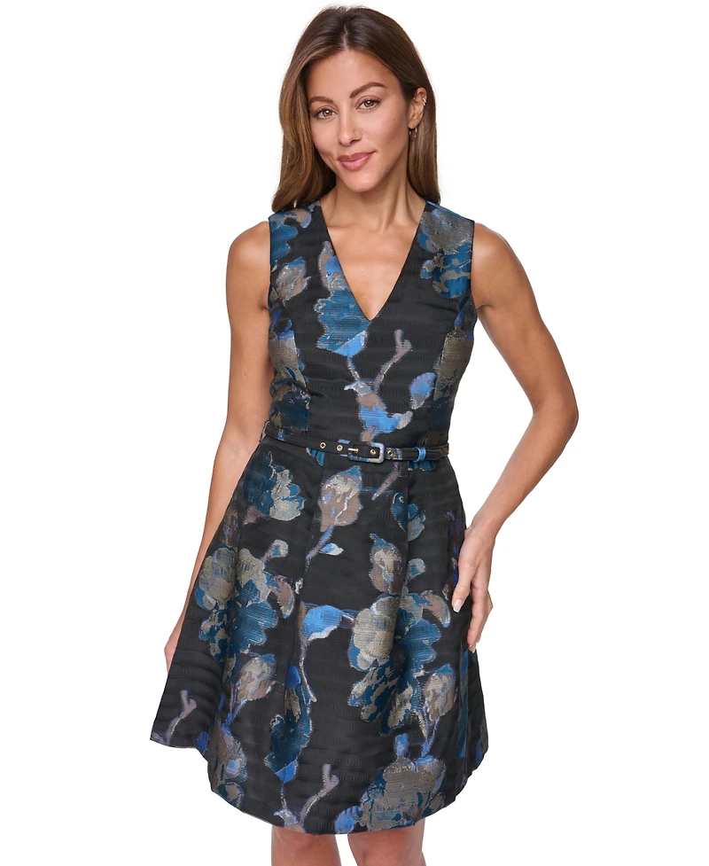Vince Camuto Women's V-Neck Party Dress