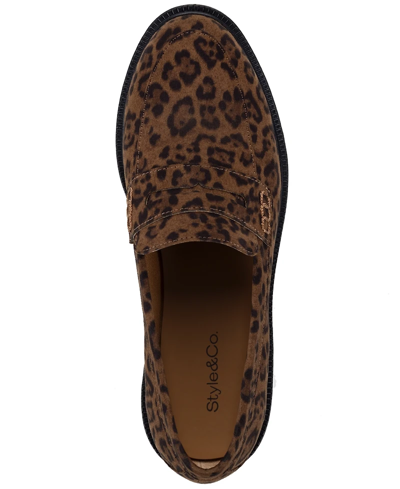 Style & Co Women's Athenaa Round Toe Penny Loafers, Macy's Exclusive