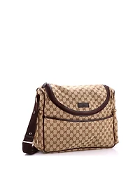 Pre-Owned Gucci Diaper Crossbody Bag Gg Canvas